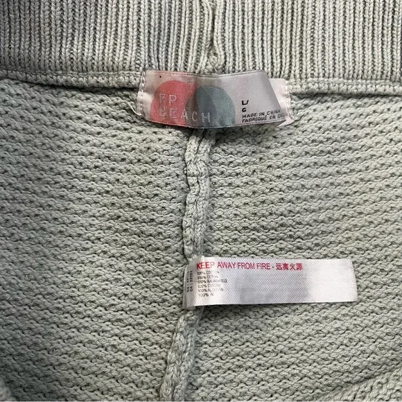 FREE PEOPLE Beach Hailee Waffle Knit Set Size Large - Picture 7 of 13